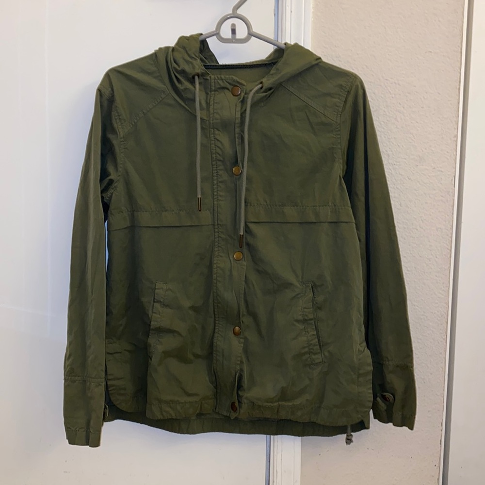 LA Hearts Green Utility Jacket